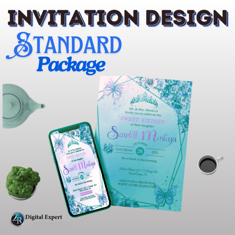 invitation2 Standard Invitation Design Package Deposit