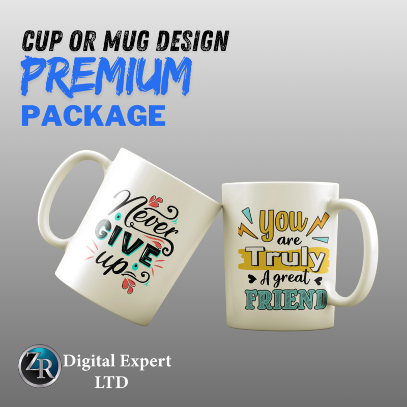 Premium Cup Or Mug Design Package ...