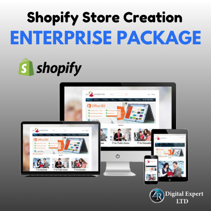 Enterprise Shopify Store Creation Package ...