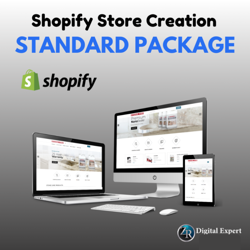 Standard Shopify Store Creation Package Deposit