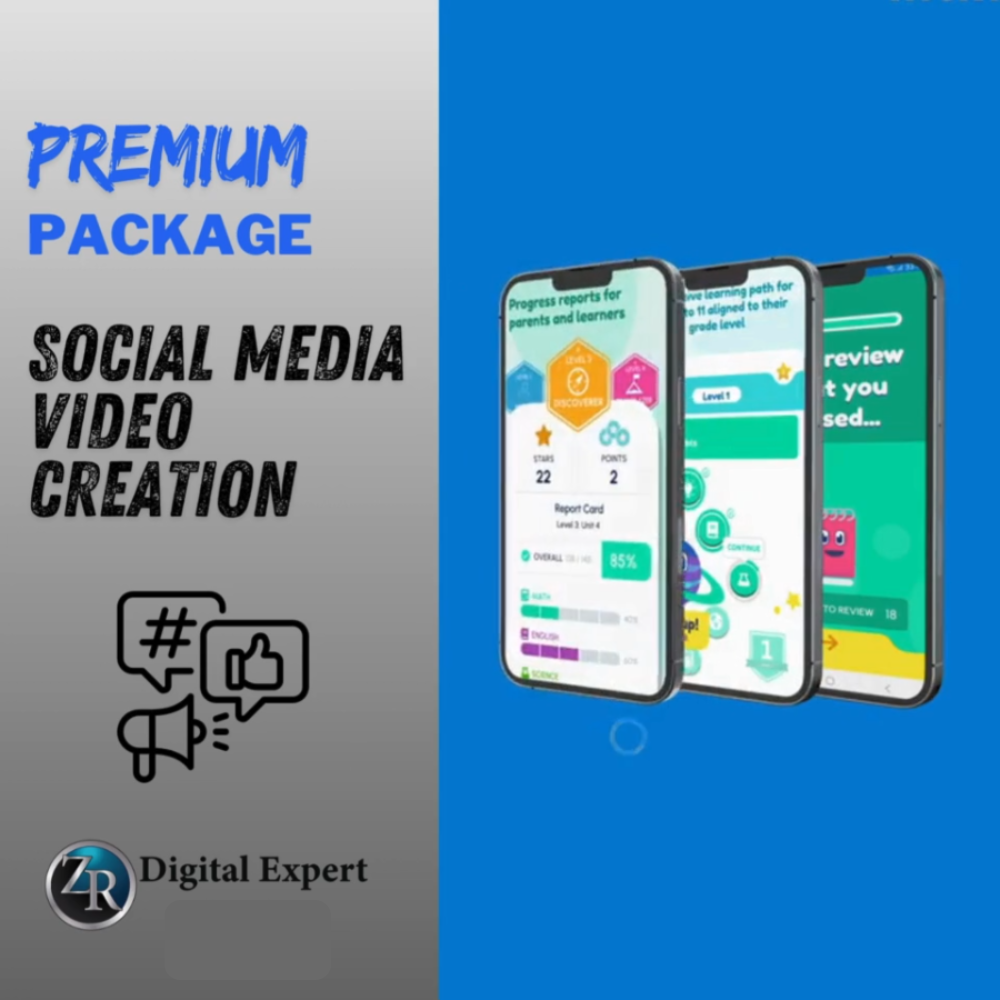 3 Premium Social Media Video Package Deposit